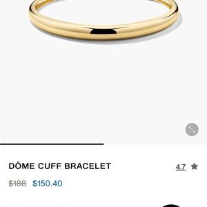 Mejuri Dome Cuff Bracelet 7 inches